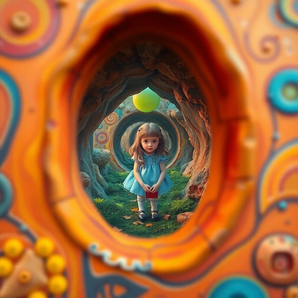 AI generated: In high, surreal, psychedelic with high detail, and render 8k. Reality is merely an illusion, albeit...