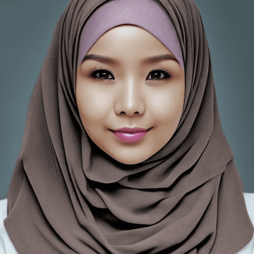 AI generated: Malaysian woman, 25 years old, wearing hijab, hot looking, realistic