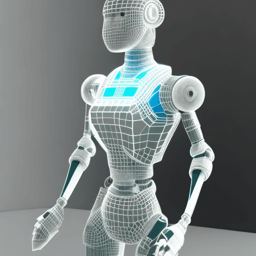 AI generated: Robot maker 3d Formal cloud human body
