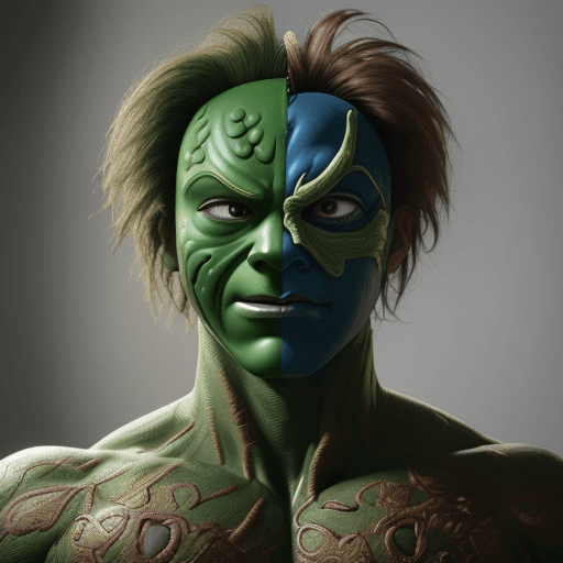 AI generated: 
"Generate a hyper-realistic depiction inspired by the iconic scene from 'The Mask' where the main c...