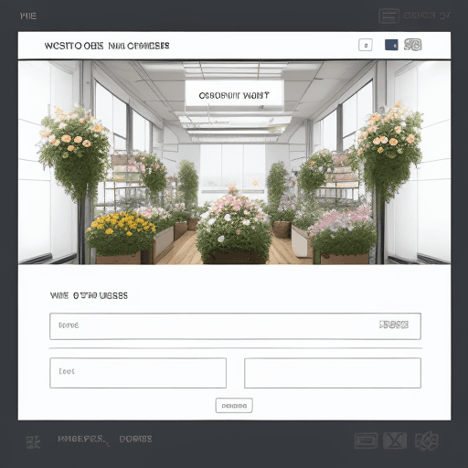 AI generated: Design a user interface for a flower shop website. The flow of the screens should be as follows:
Che...
