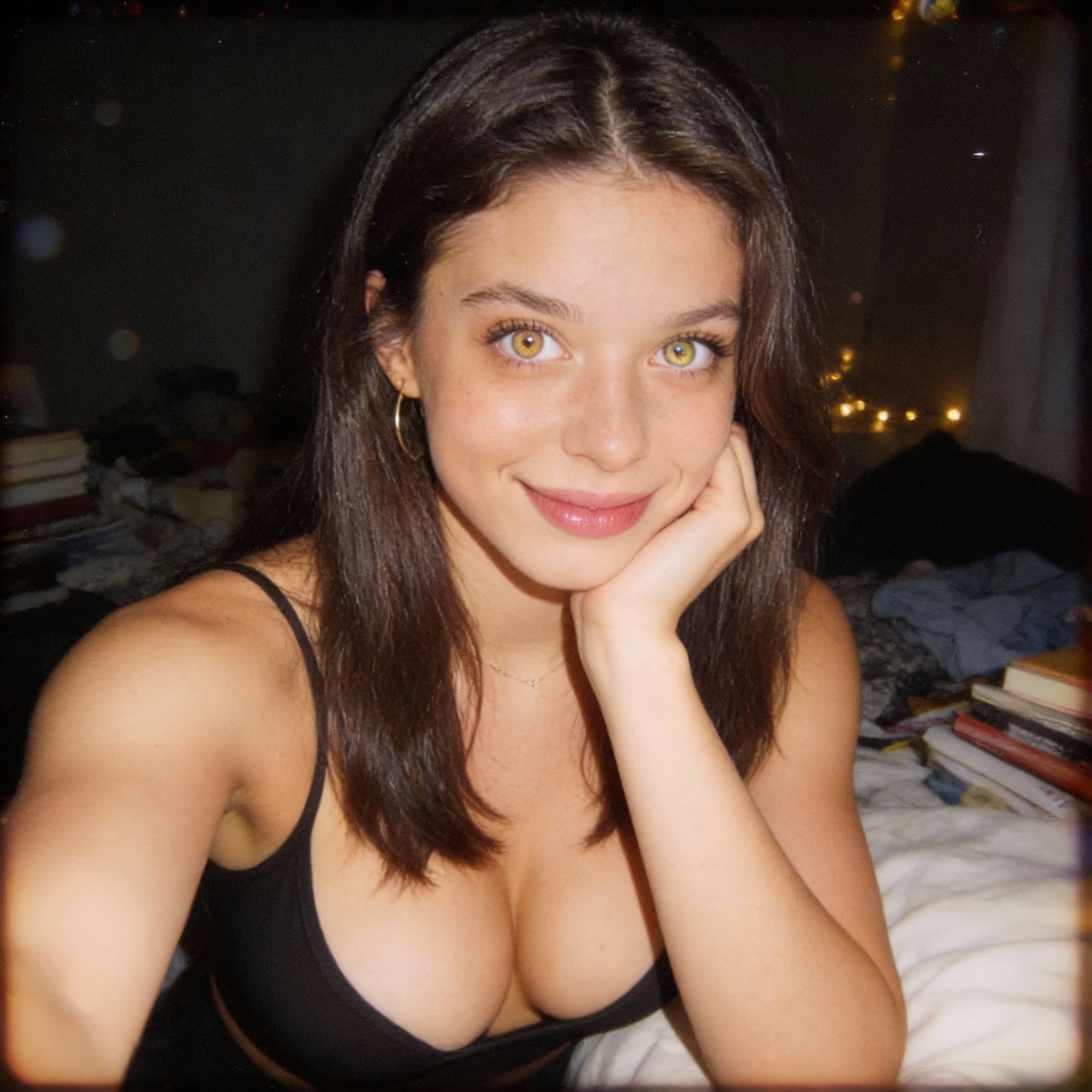 AI generated: An extremely mediocre iPhone front camera selfie, with no clear subject or proper framing — chaotic,...