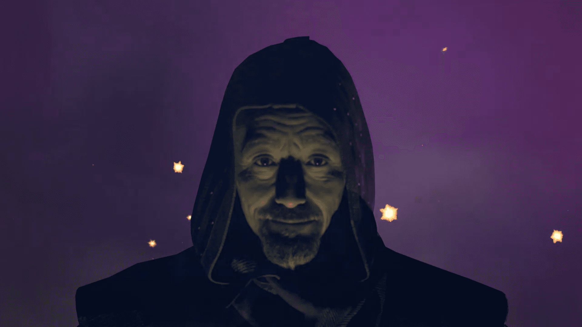 AI generated: hooded magi, cartoon style