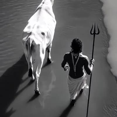 AI generated video: Walking forward, subtle, Ariel view 