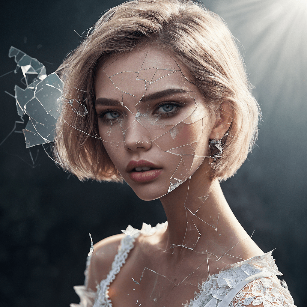 AI generated: [best quality, 4k, highres, masterpiece, ultra-detailed, realistic], smokey eyes makeup woman sasha ...
