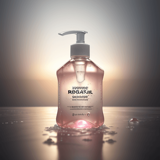 AI generated: Photo of a ultra realistic liquid hand wash refill pack, dramatic light, pale sunrise, cinematic lig...