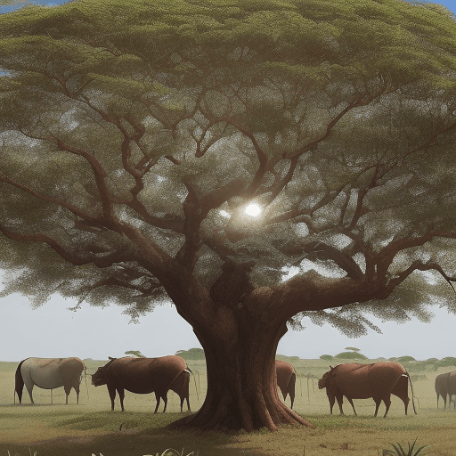 AI generated: Em uma fazenda, existe um Boi Santa gertrudes, ele e sua liagem de mais 5 Novilhos, e suas 2 Vacas p...