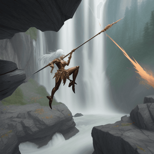 AI generated: impaling by stone fall  fantasy
