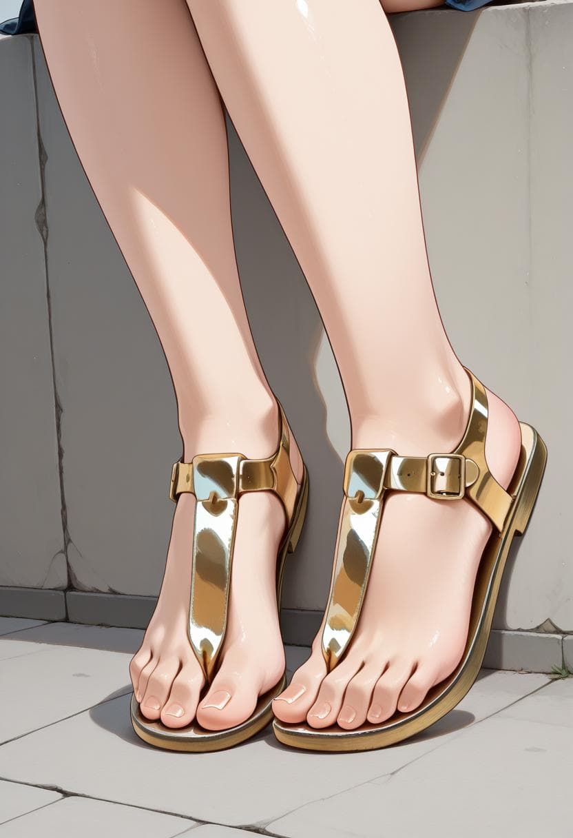 Center Strap Sandals (IL/PD/XL) - Image 5