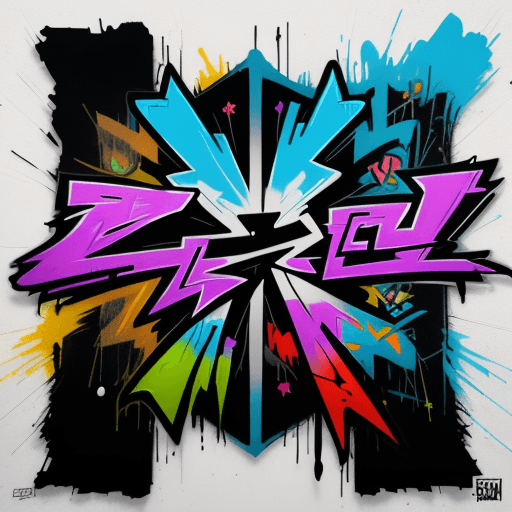 AI generated: Graffiti street art style T-shirt design with bold, edgy graphics, the word “Gen Z” in the middle, v...