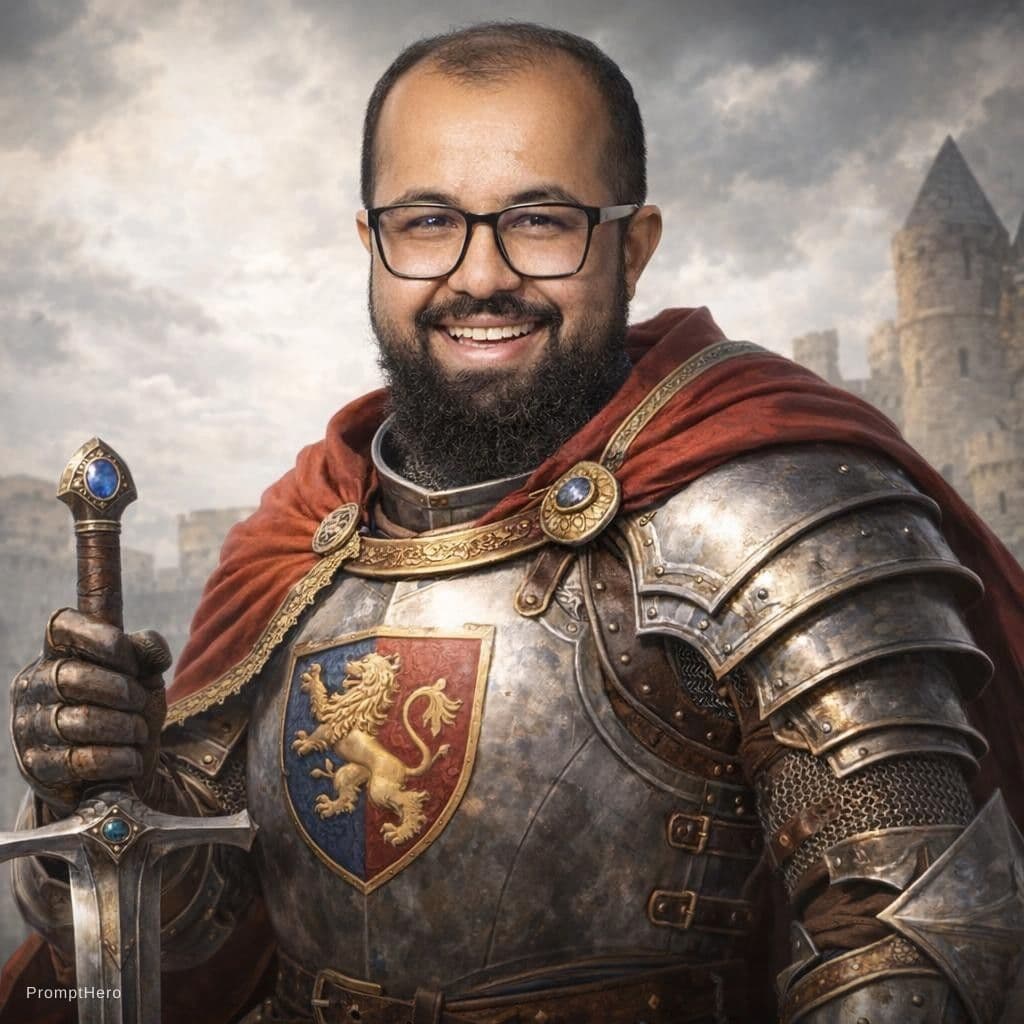 AI generated: fazer um heroi medieval