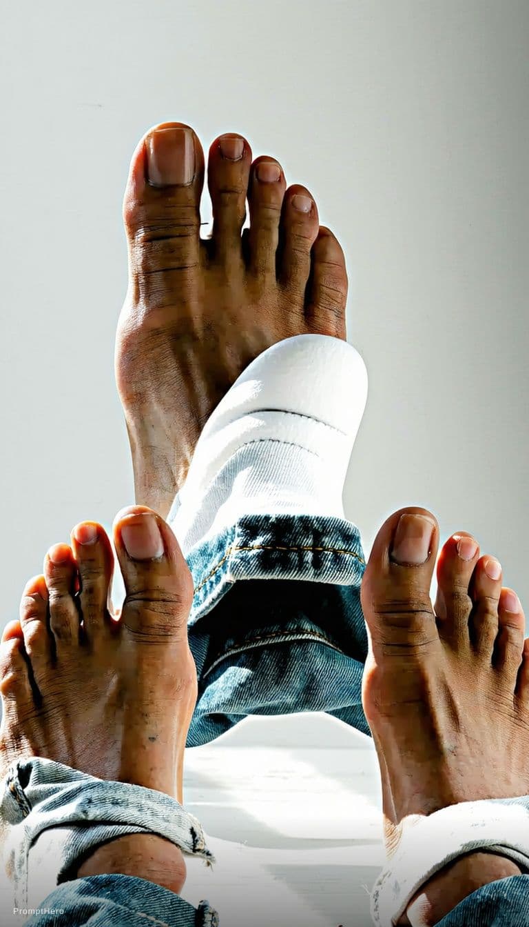 AI generated: Feet soles