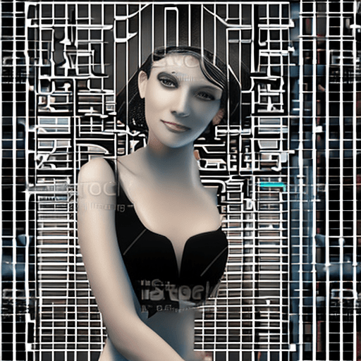AI generated: A sexy girl in lingerie, in photorealistic style, front lighting, camera angle from left, 