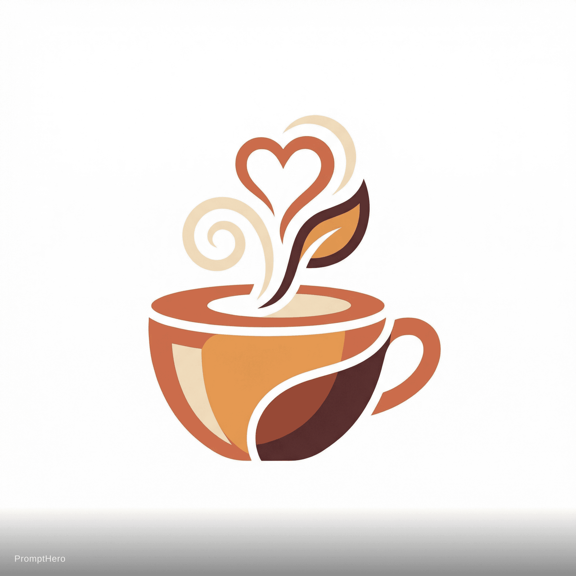 AI generated: Artisan coffee shop, steaming cup, earth tones, cozy and warm feeling