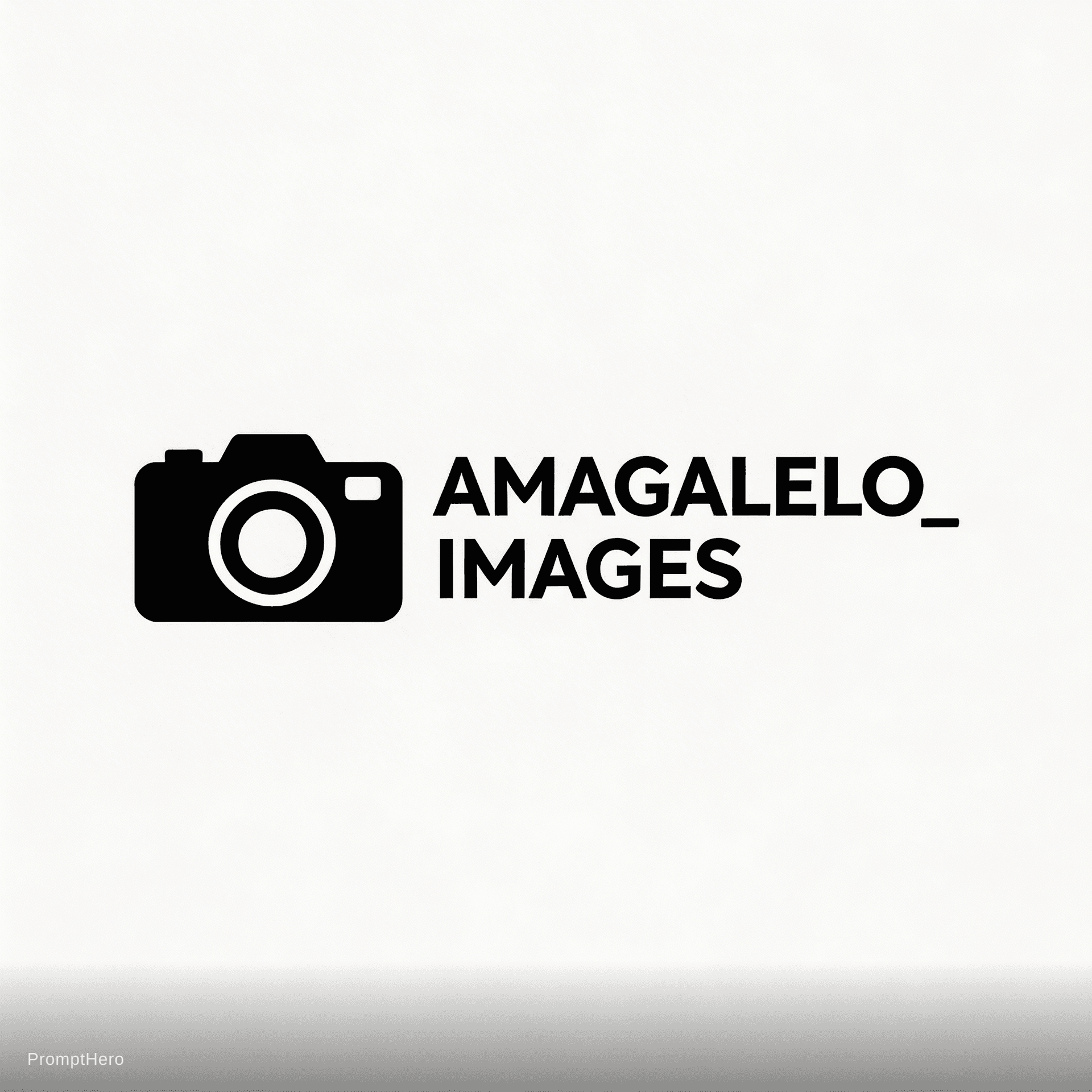 AI generated: Drawn camera logo and a name next to it "AMAGALELO_IMAGES