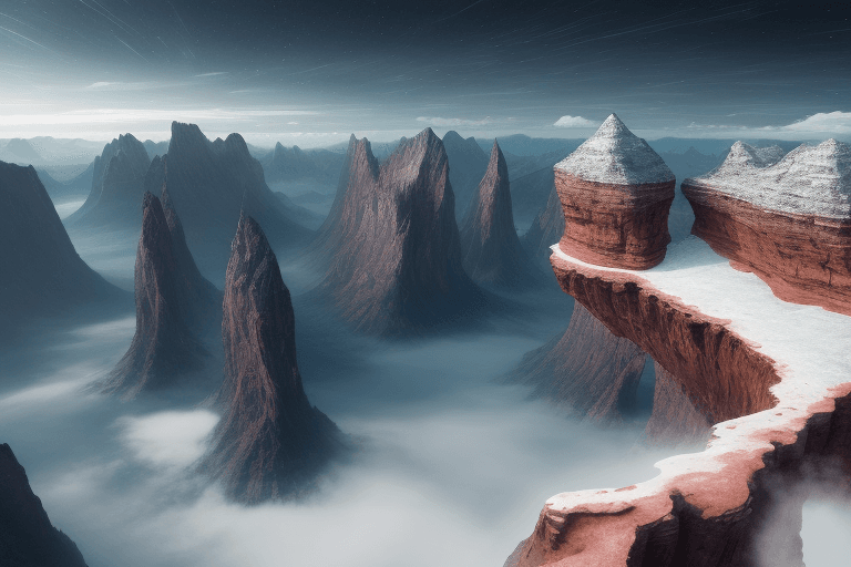 AI generated: unique landscape, never seen before incomparable