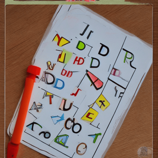 AI generated: create me flashcard of alphabet letters for kid