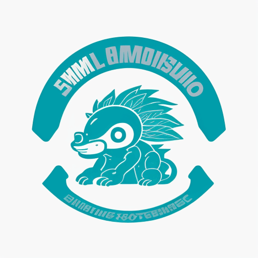 AI generated: Logo Um símbolo de evolução que começa com uma forma simples e se transforma em uma forma industrial...
