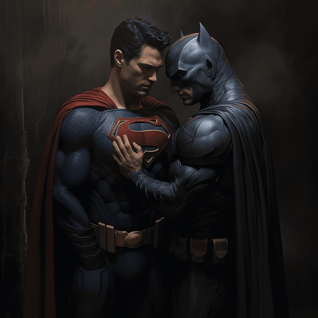 AI generated: Batman + Superman = everything is very complicated!