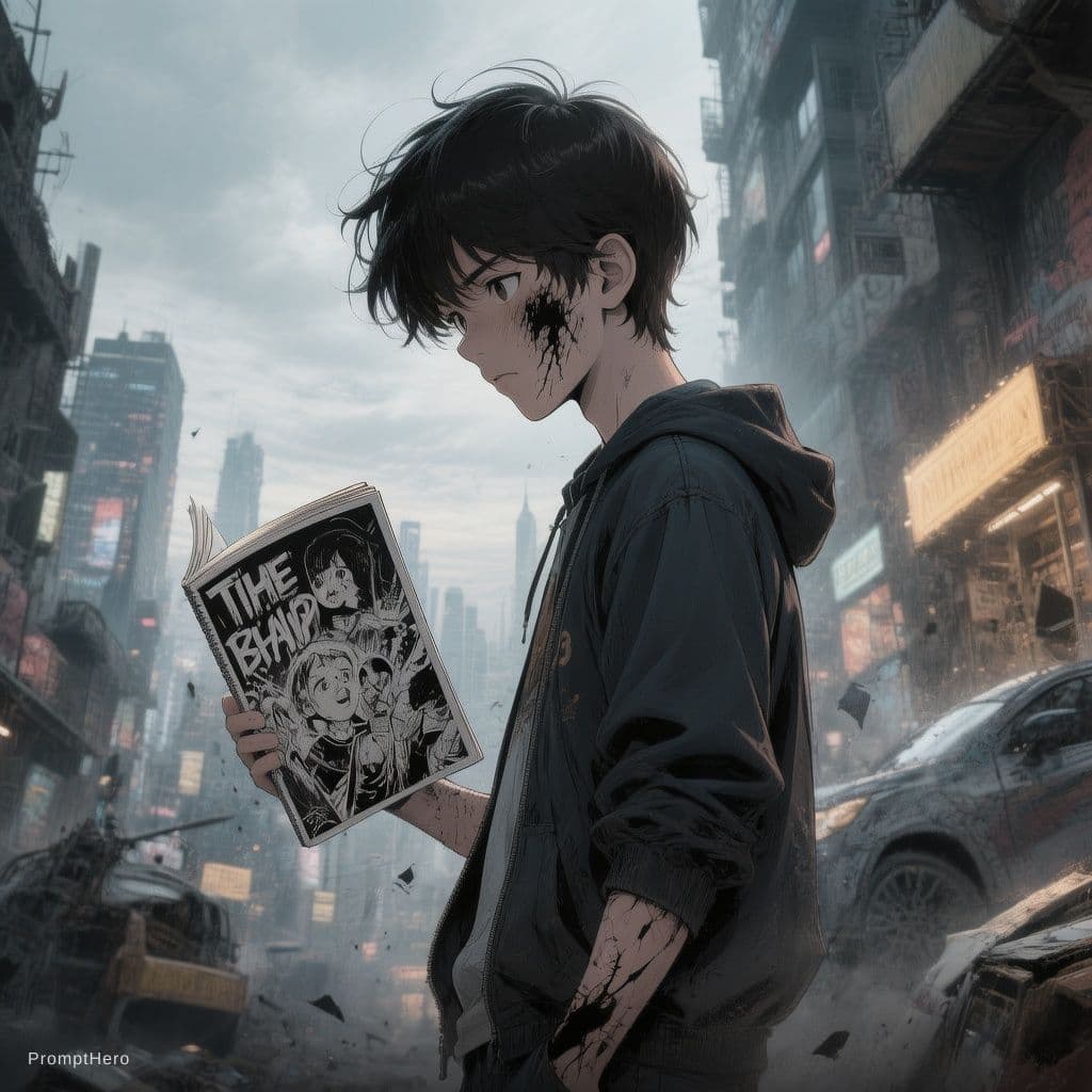 AI generated: TITLE: INKBOUND — THE BOY INSIDE THE COMIC

GENRE:
Dark Fantasy • Mystery • Action • Supernatural • ...