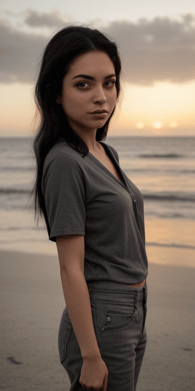 AI generated: (( fully clothed )){{ She is funny, self-assured, and adventurous. This female exudes a determined a...