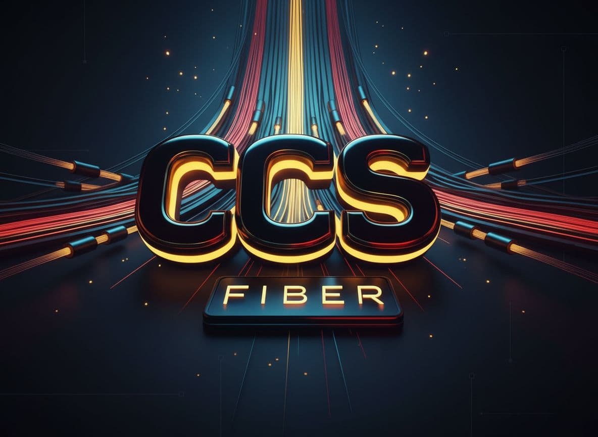 AI generated: create anew crisper cleaner futuristic logo for a fiber optic company using the uploaded image as a ...