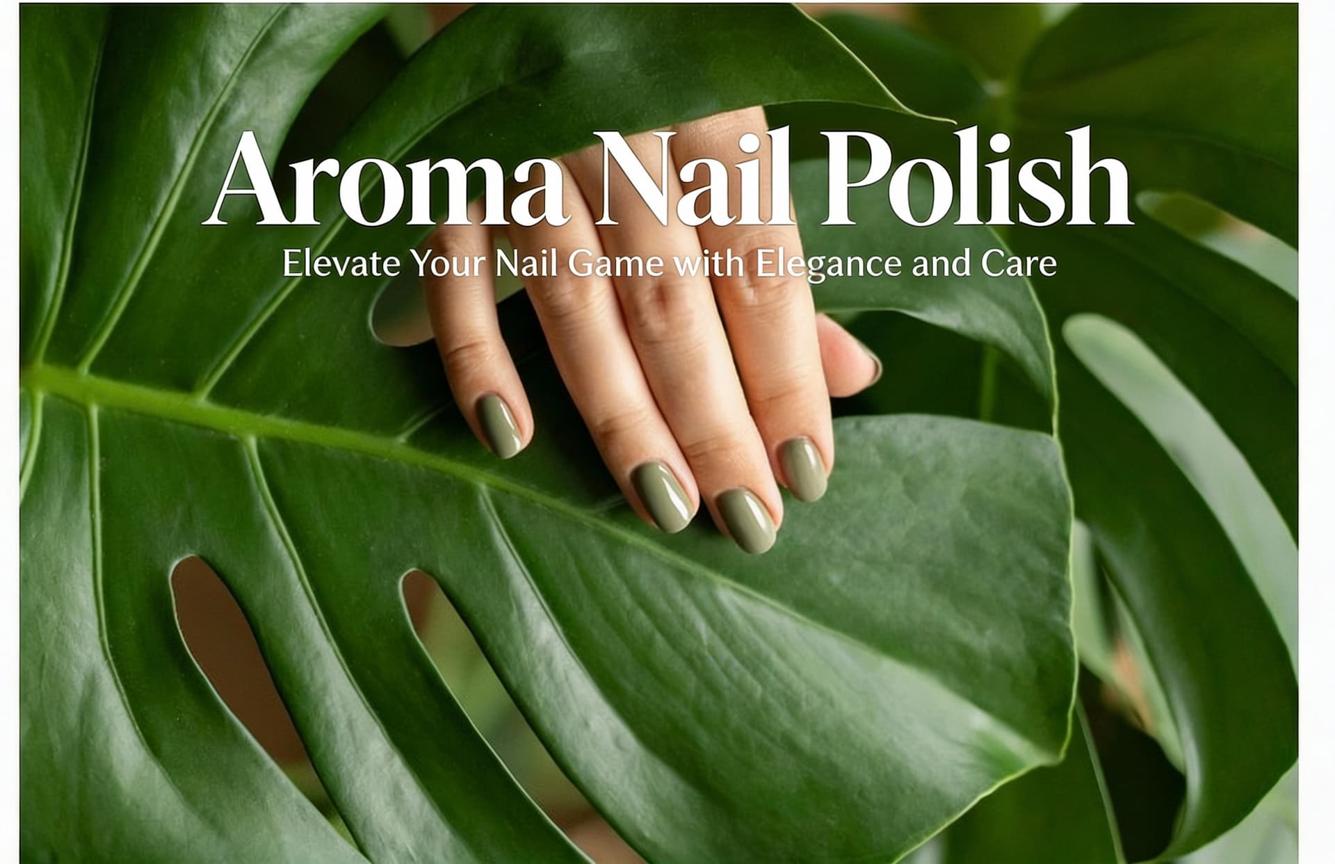 AI generated: Experience the delicate fusion of beauty and nature. Aroma Nail Polish is here to elevate your nail ...