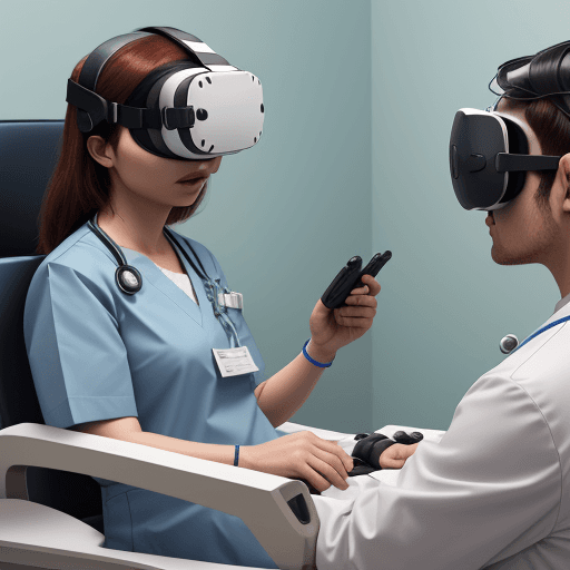 AI generated: doctors using VR for surgery