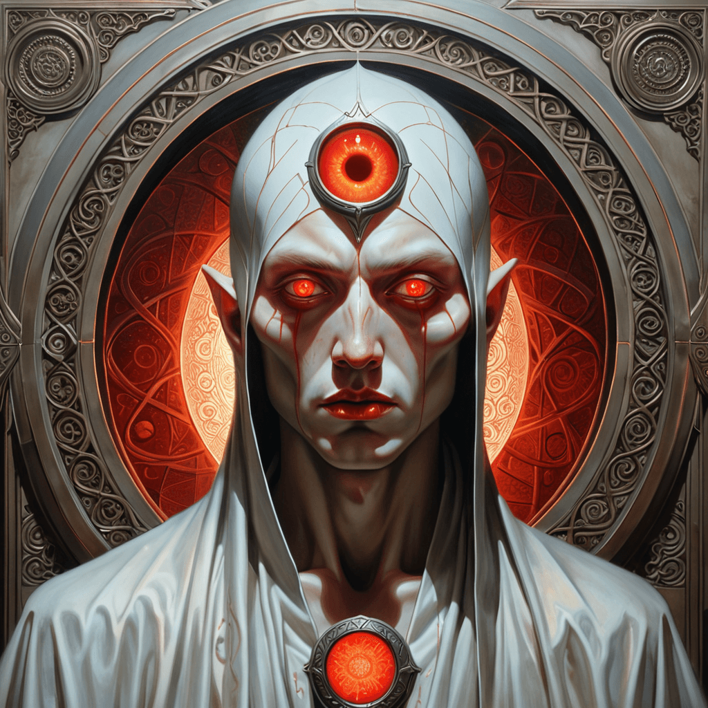 AI generated: wizard entering a mysitcal portal into another realm