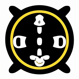 AI generated: Banana black white icon