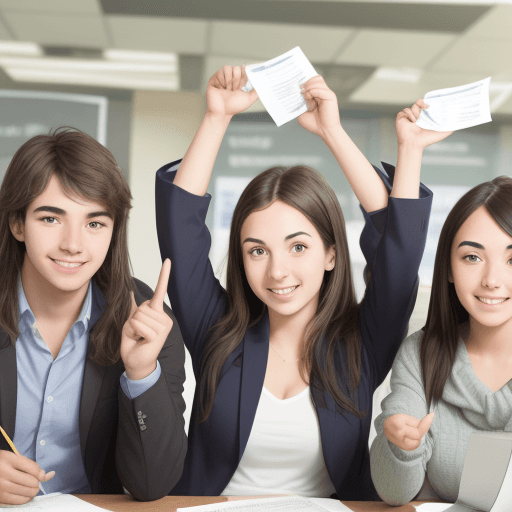 AI generated: A seal of approval for students passing a financial literacy exam.
