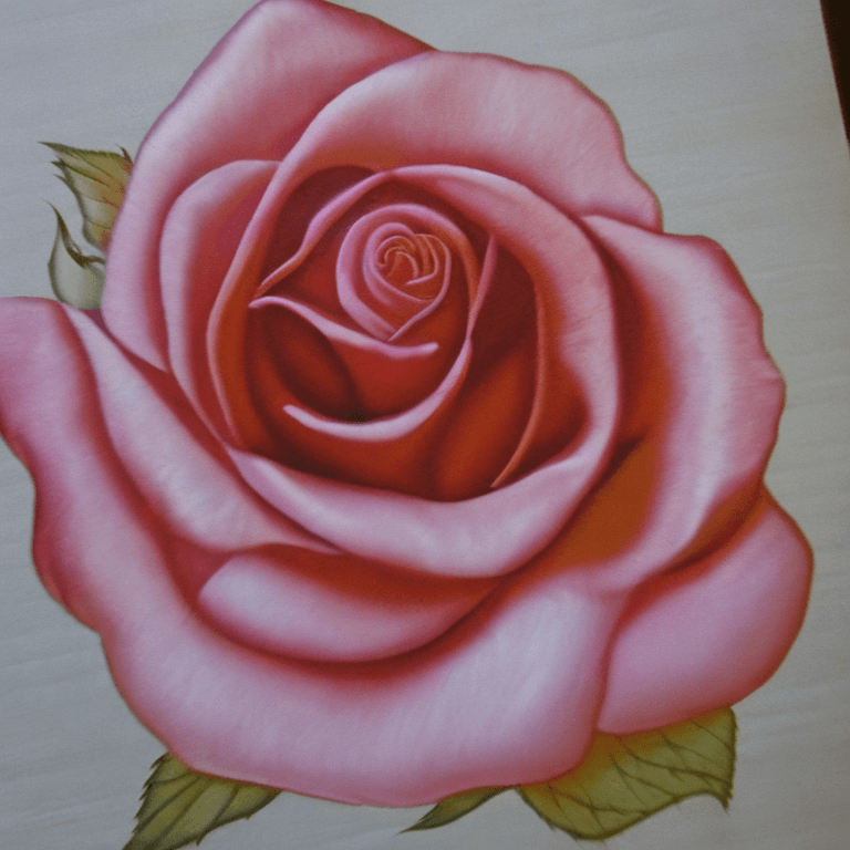 AI generated: a rose thats so detailed it hurts