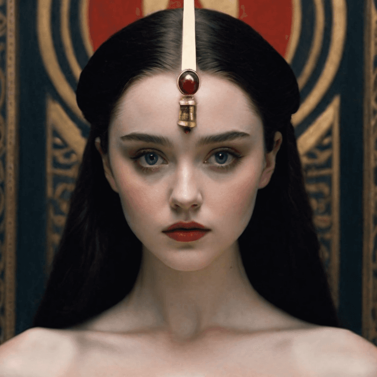 AI generated: Temple priestess