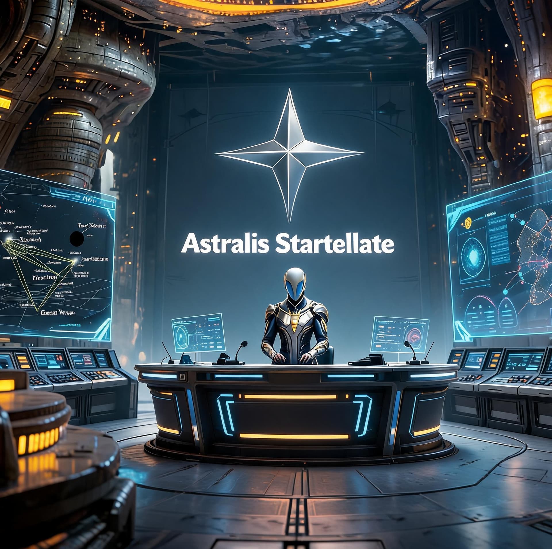 AI generated: Correct and recreate Reference Image 3

Replace all references to Earth. 

Replace with Star Charts,...