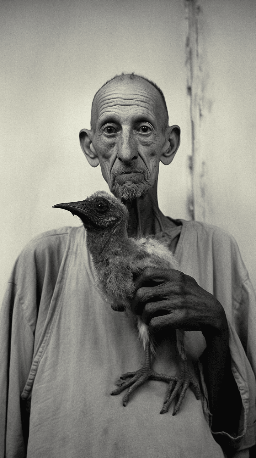 AI generated: gorgeous, by Roger Ballen 