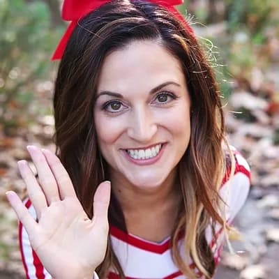 AI generated video: cute cheerleader