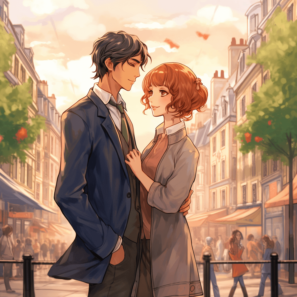 AI generated: In a charming Parisian street lined with quaint cafes and cobblestone
pathways, a suave young man w...