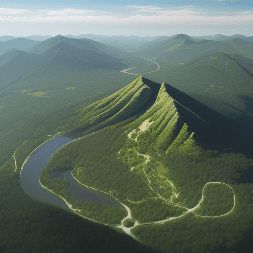 AI generated: Slovak republic in absctract nature version. 