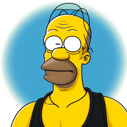 AI generated: (Homer Simpson: Biene Maya: 0.5)