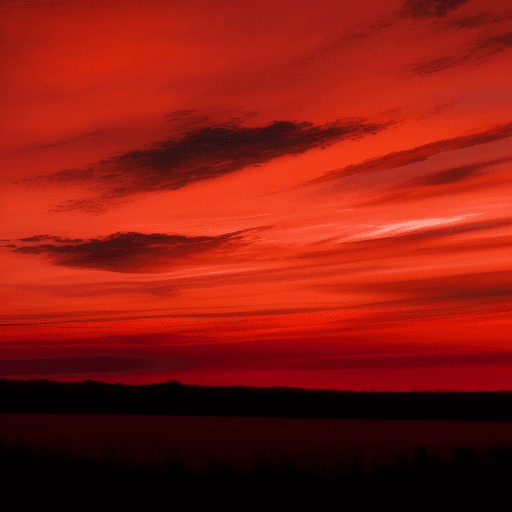 AI generated: red Sky