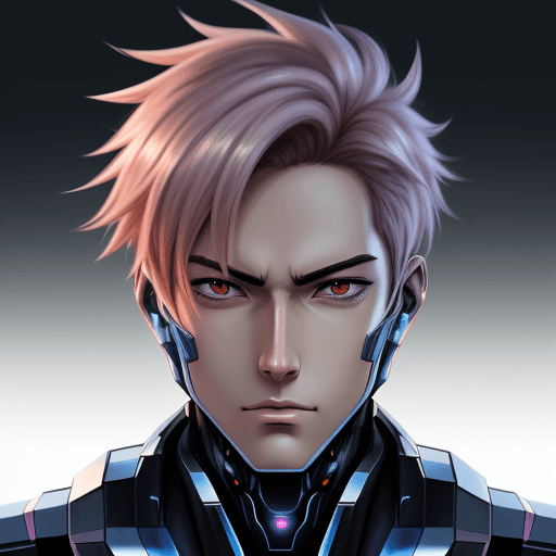 AI generated: perfect anime quality, digital painting, 64k, perfect face, anime male, robot