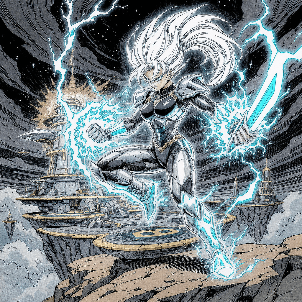 AI generated: Dragon Ball Manga Cover-Style Illustration Prompt:

"A high-energy, action-packed manga cover in t...