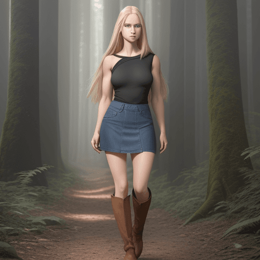 AI generated: Photo of a ultra realistic a beautiful woman, with blonde hair, shoulder length hair, straight hair,...