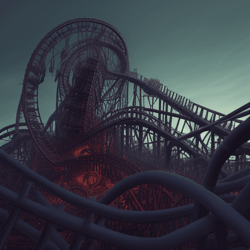 DreamShaper prompt: eldritch rollercoaster
