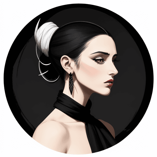 AI generated: a drawing of a woman, in the style of reimagined fashion art, Caravaggesque, distinct framing --ar 1...