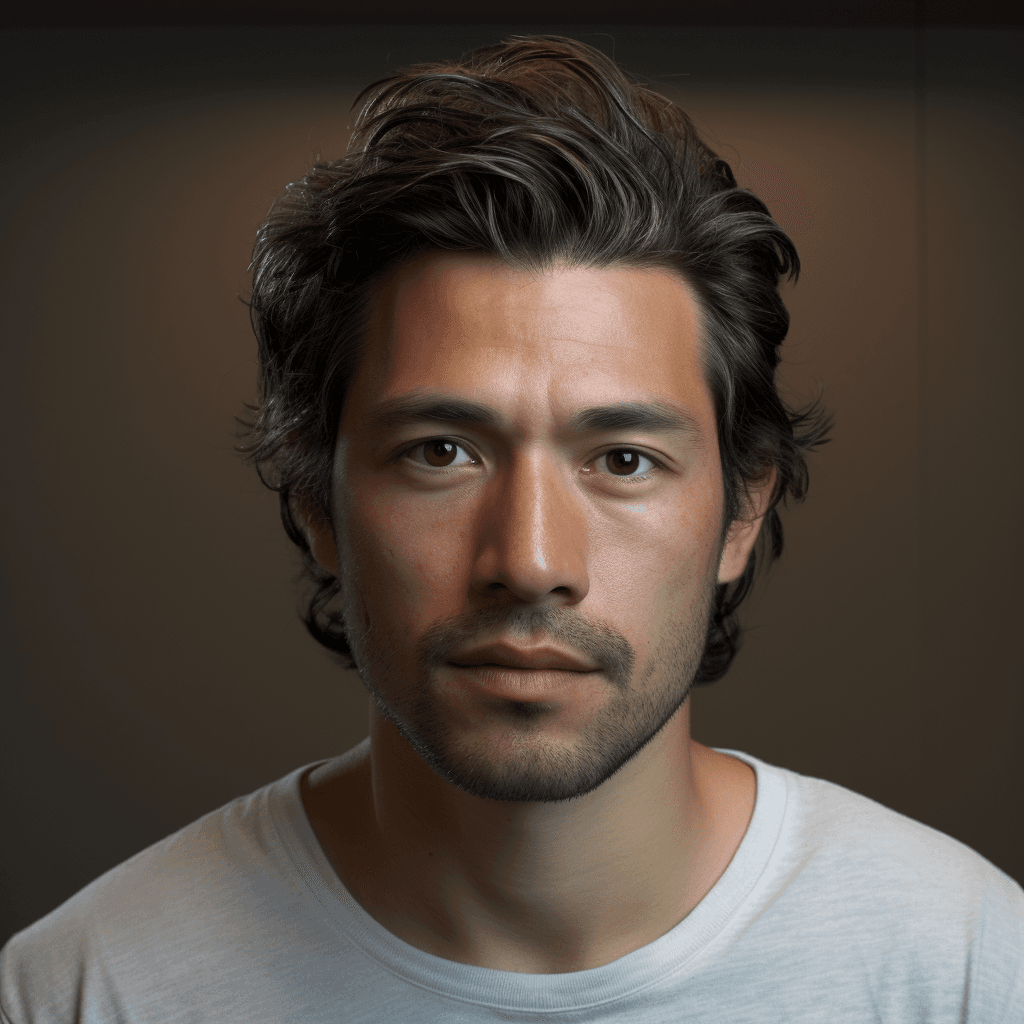 AI generated: octane render, photorealistic 9, natural skin color 8, standing, muscular, handsome, realistic 6, ac...