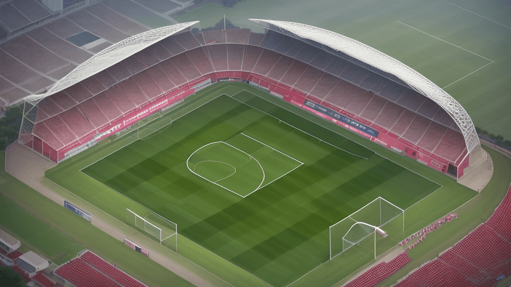 AI generated:  A soccer stadium, ma yimshi fc, a phrase of ma yimshi fc.