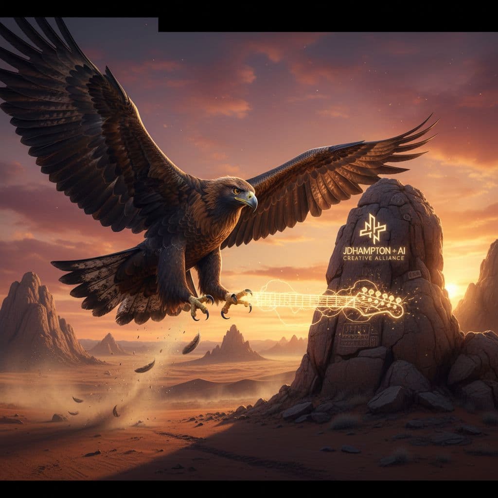 AI generated: A Tribute to the Wedge Tailed Eagle which has beautiful healthy Black and Golden Brown Feathers and ...