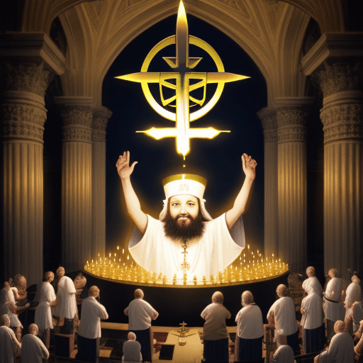 AI generated: Open source religion