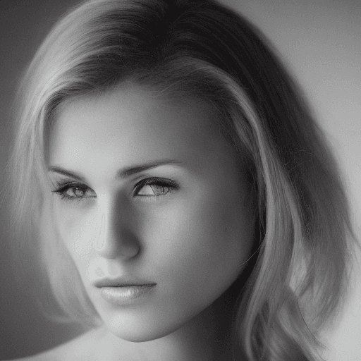 AI generated: High resolution photography blonde woman, 